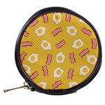 Bacon and Egg Pop Art Pattern Mini Makeup Bag Back