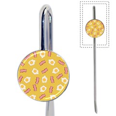 Bacon And Egg Pop Art Pattern Book Mark by Valentinaart