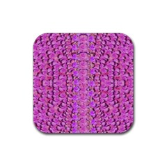 Paradise Blossom Tree On The Ornate Sakura Mountain Rubber Coaster (square)  by pepitasart