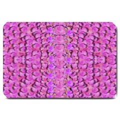 Paradise Blossom Tree On The Ornate Sakura Mountain Large Doormat  by pepitasart