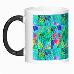 Garden Quilt Painting With Hydrangea And Blues Morph Mugs by myrubiogarden