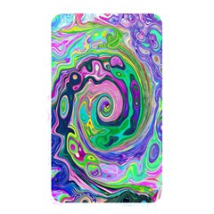 Groovy Abstract Aqua And Navy Lava Liquid Swirl Memory Card Reader (rectangular) by myrubiogarden