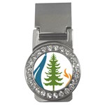 Forest Christmas Tree Spruce Money Clips (CZ)  Front