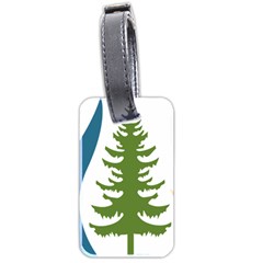 Forest Christmas Tree Spruce Luggage Tags (Two Sides)