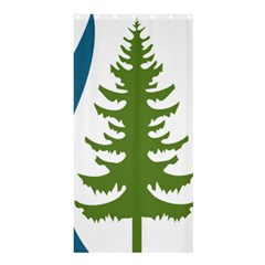 Forest Christmas Tree Spruce Shower Curtain 36  x 72  (Stall) 