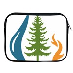 Forest Christmas Tree Spruce Apple iPad 2/3/4 Zipper Cases Front