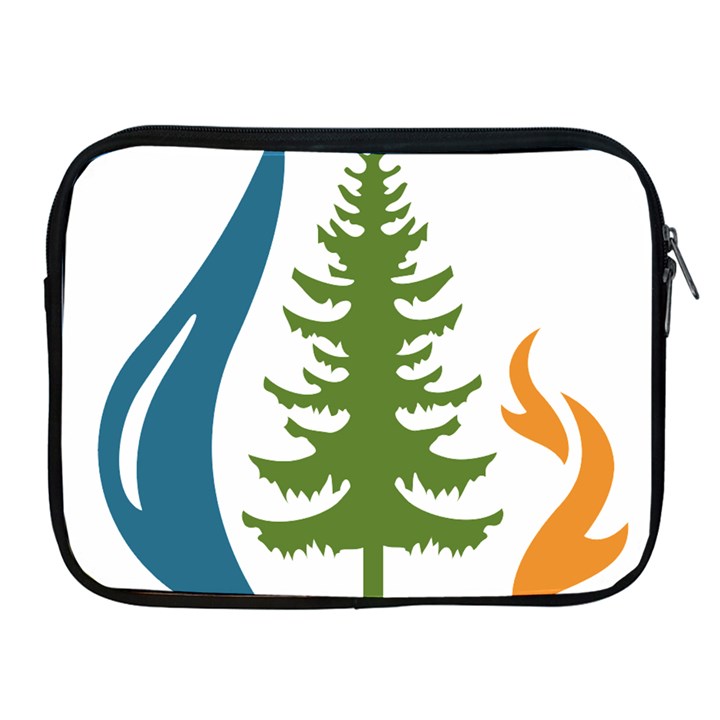 Forest Christmas Tree Spruce Apple iPad 2/3/4 Zipper Cases