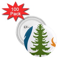 Forest Christmas Tree Spruce 1 75  Buttons (100 Pack)  by Desi8484