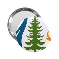 Forest Christmas Tree Spruce 2 25  Handbag Mirrors