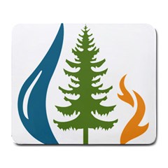 Forest Christmas Tree Spruce Large Mousepads