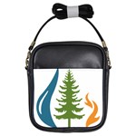 Forest Christmas Tree Spruce Girls Sling Bag Front