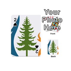 Forest Christmas Tree Spruce Playing Cards 54 (mini)