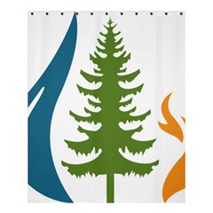 Forest Christmas Tree Spruce Shower Curtain 60  X 72  (medium)  by Desi8484