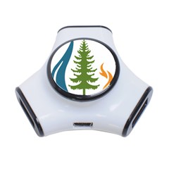 Forest Christmas Tree Spruce 3-port Usb Hub