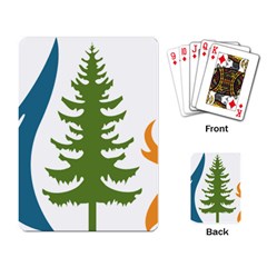 Forest Christmas Tree Spruce Playing Cards Single Design