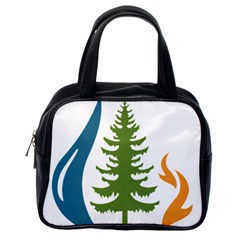 Forest Christmas Tree Spruce Classic Handbag (one Side) by Desi8484