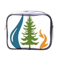 Forest Christmas Tree Spruce Mini Toiletries Bag (one Side) by Desi8484