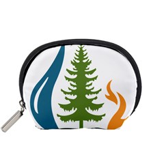 Forest Christmas Tree Spruce Accessory Pouch (small) by Desi8484