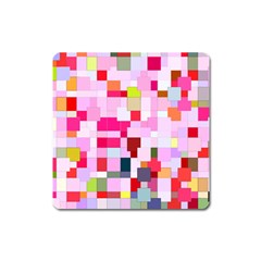 The Framework Paintings Square Square Magnet by Pakrebo