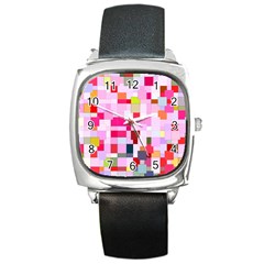 The Framework Paintings Square Square Metal Watch by Pakrebo