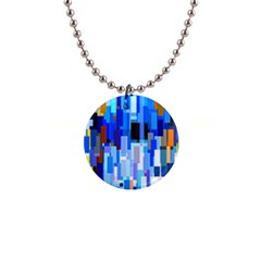 Color Colors Abstract Colorful 1  Button Necklace