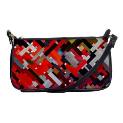 Maze Mazes Fabric Fabrics Color Shoulder Clutch Bag by Pakrebo