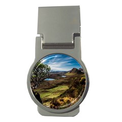 Landscape Quairaing Scotland Money Clips (round)  by Pakrebo