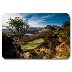 Landscape Quairaing Scotland Large Doormat  by Pakrebo