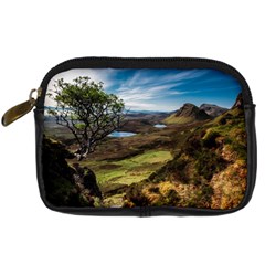 Landscape Quairaing Scotland Digital Camera Leather Case by Pakrebo