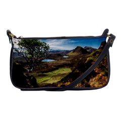 Landscape Quairaing Scotland Shoulder Clutch Bag by Pakrebo