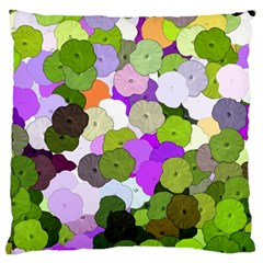 Art Flower Flowers Fabric Fabrics Large Cushion Case (one Side) by Pakrebo