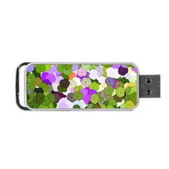 Art Flower Flowers Fabric Fabrics Portable Usb Flash (one Side) by Pakrebo