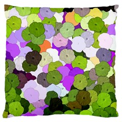 Art Flower Flowers Fabric Fabrics Standard Flano Cushion Case (two Sides) by Pakrebo