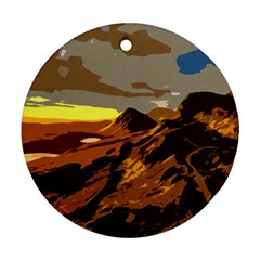 Scotland Monti Mountains Mountain Ornament (round) by Pakrebo