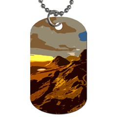 Scotland Monti Mountains Mountain Dog Tag (one Side) by Pakrebo