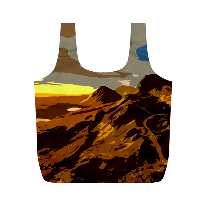 Scotland Monti Mountains Mountain Full Print Recycle Bag (M)