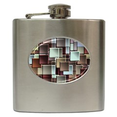 Texture Artwork Mural Murals Art Hip Flask (6 Oz) by Pakrebo