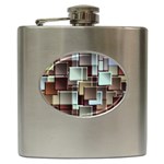 Texture Artwork Mural Murals Art Hip Flask (6 oz) Front