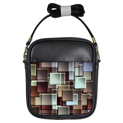 Texture Artwork Mural Murals Art Girls Sling Bag by Pakrebo