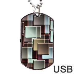 Texture Artwork Mural Murals Art Dog Tag Usb Flash (one Side) by Pakrebo