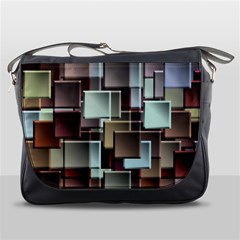 Texture Artwork Mural Murals Art Messenger Bag by Pakrebo