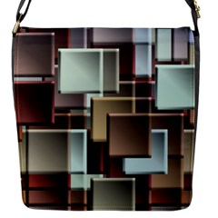 Texture Artwork Mural Murals Art Flap Closure Messenger Bag (s) by Pakrebo