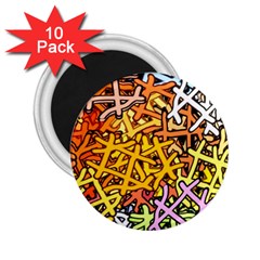 Color Colors Network Networks 2 25  Magnets (10 Pack)  by Pakrebo