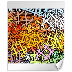 Color Colors Network Networks Canvas 11  X 14  by Pakrebo