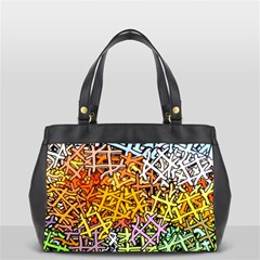 Color Colors Network Networks Oversize Office Handbag (2 Sides) by Pakrebo