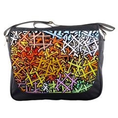 Color Colors Network Networks Messenger Bag by Pakrebo