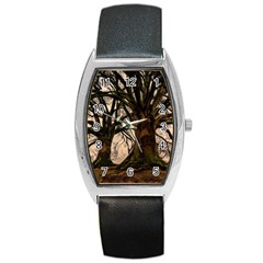 Ent Treant Trees Tree Bark Barks Barrel Style Metal Watch by Pakrebo