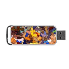 Texture Painting Plot Graffiti Portable Usb Flash (two Sides) by Pakrebo