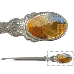 Color Colors Abstract Yellow Brown Letter Opener