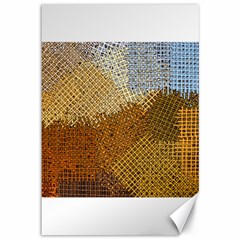 Color Colors Abstract Yellow Brown Canvas 12  X 18  by Pakrebo